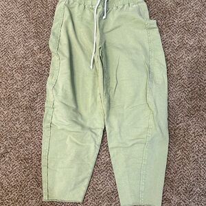 Out from under  Green Joggers with Relaxed Fit and Drawstring Waist size S